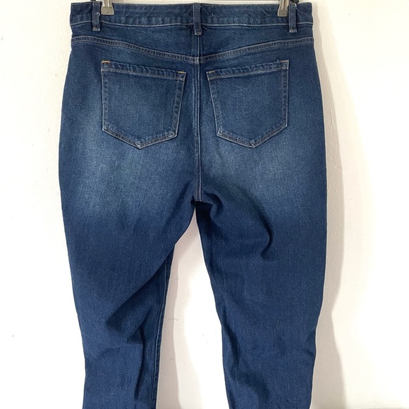 Lane Bryant Flex Magic Waistband Blue Mid Rise Boyfriend - Picture 7 of 13